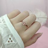 bague or quartz rose 70