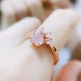 bague quartz rose