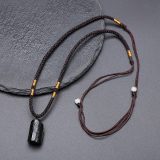 pendentif tourmaline noire brute